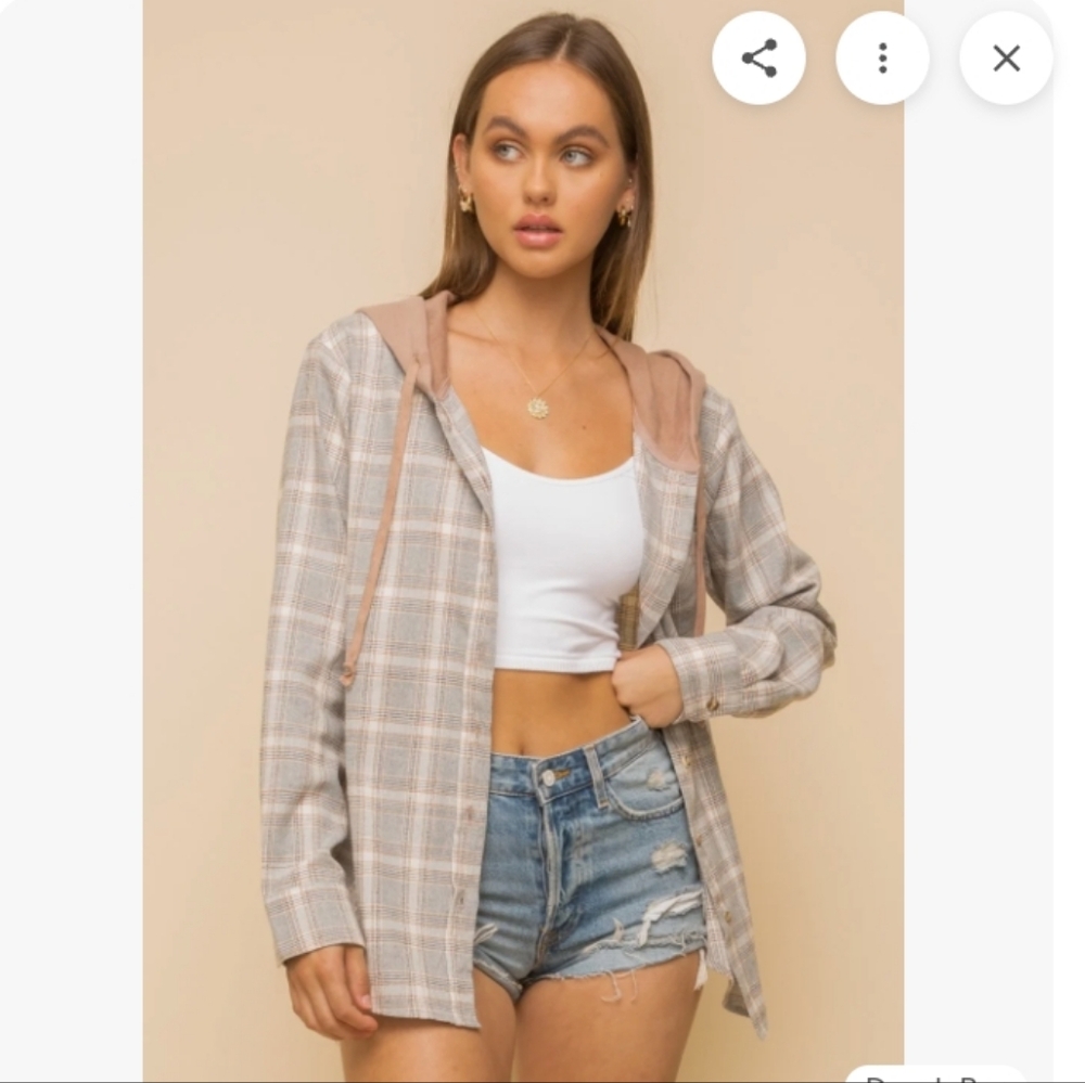 NWT C&C California Shacket - Picture 11 of 13